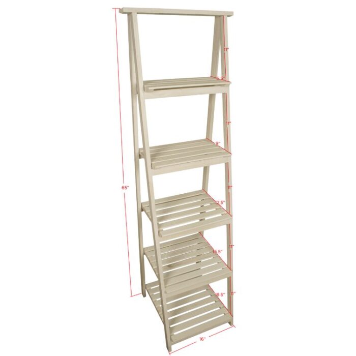 Highlandville Ladder Bookcase - Chic Decora