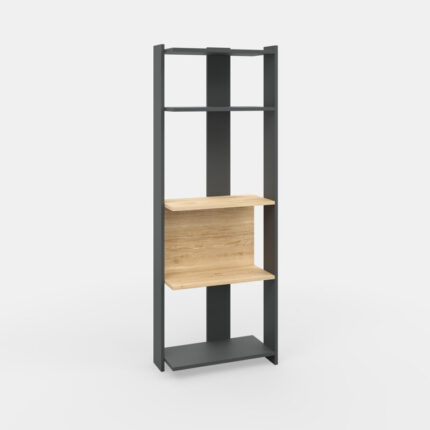 Hollier Geometric Bookcase - Chic Decora