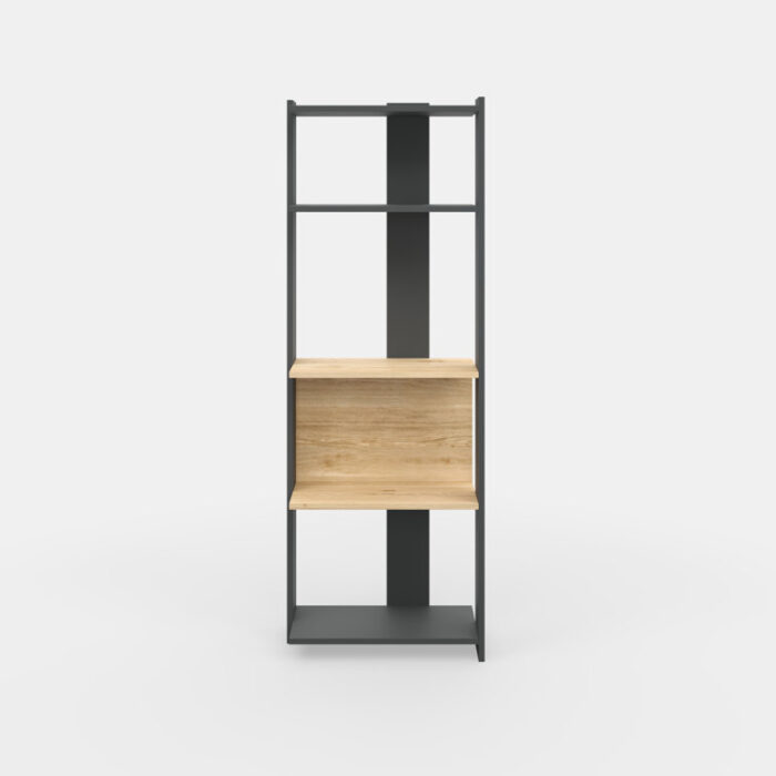 Hollier Geometric Bookcase - Chic Decora