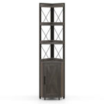 Imron Corner Storage Bookcase - Chic Decora