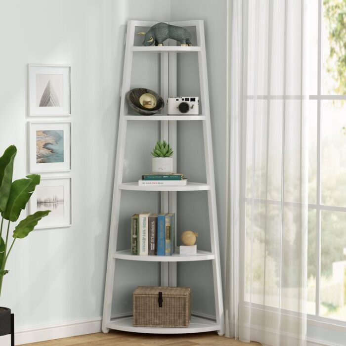 Inglesbatch Corner Bookcase - Chic Decora