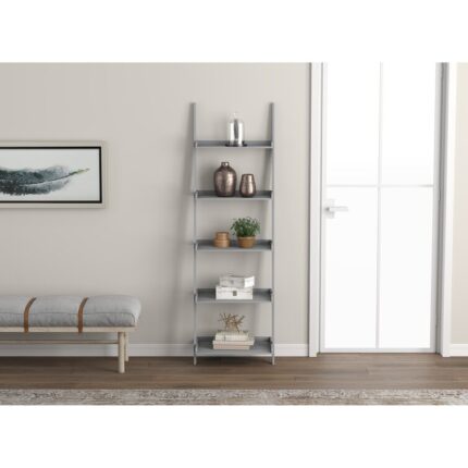 Amill 63″H x 40″W Freestanding Ladder Etagere Bookcase - Chic Decora