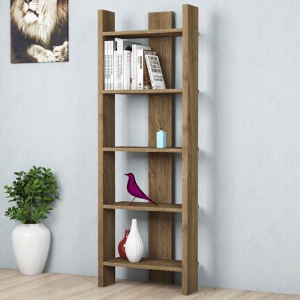 Jabreena Geometric Storage Bookcase - Chic Decora