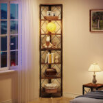 Jaleah Corner Bookcase - Chic Decora