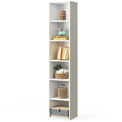 Jaley 71.5″H,Modern Storage 6-Tier Bookshelf - Chic Decora