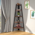 Jamelah Corner Bookcase - Chic Decora