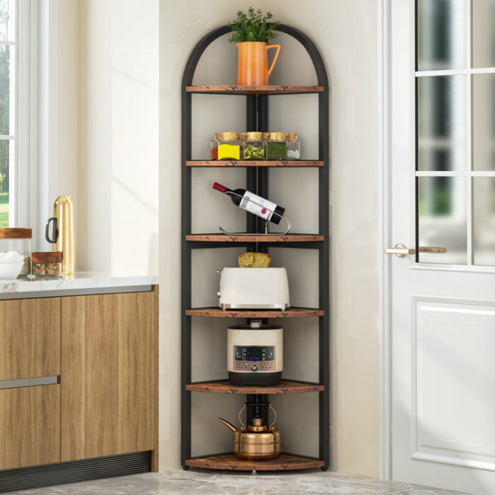 Jamul Corner Bookcase - Chic Decora