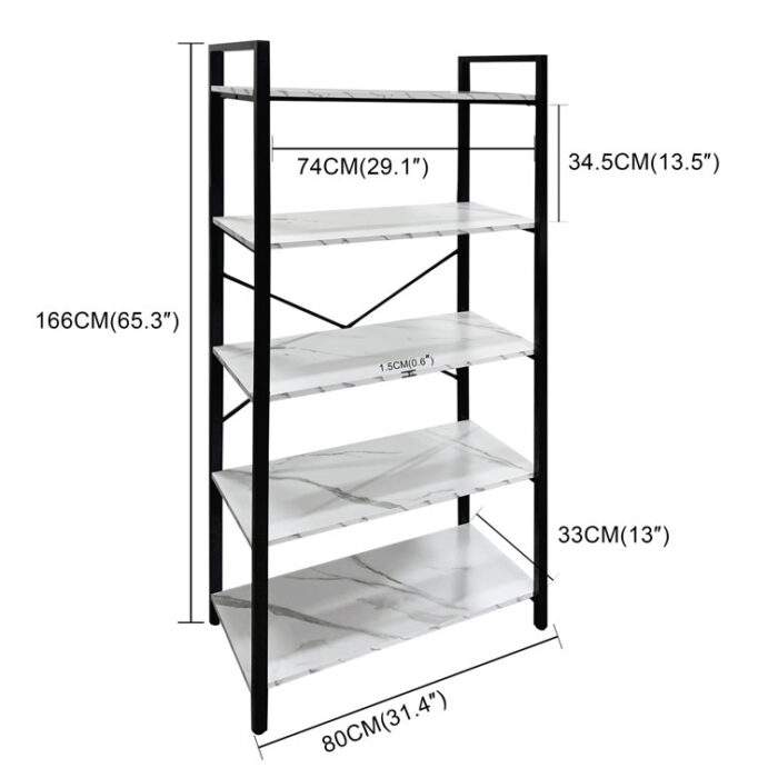 Johane Etagere Bookcase - Chic Decora