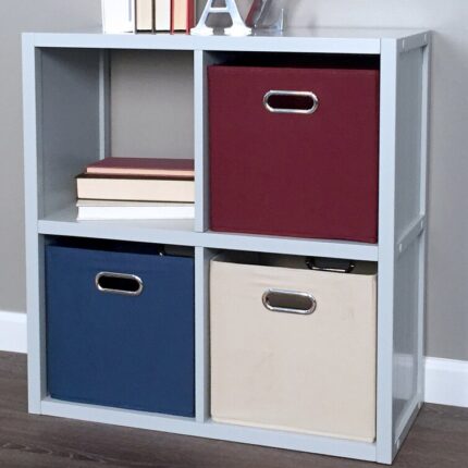 John Louis Home Solid Wood 4-Cube Organizer - Chic Decora