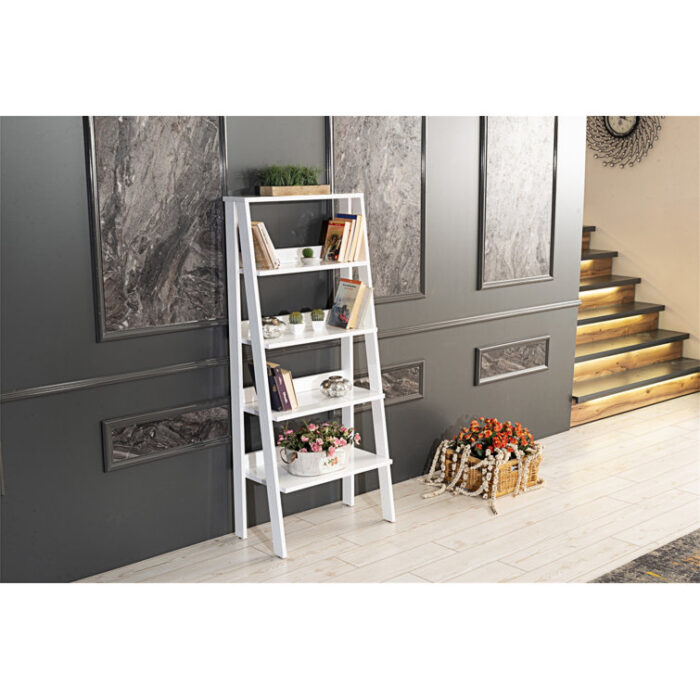 Johnnessa Ladder Bookcase - Chic Decora