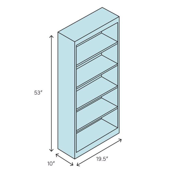 Johns 53″ H x 19.5″ W Natural Fiber Shelves - Chic Decora