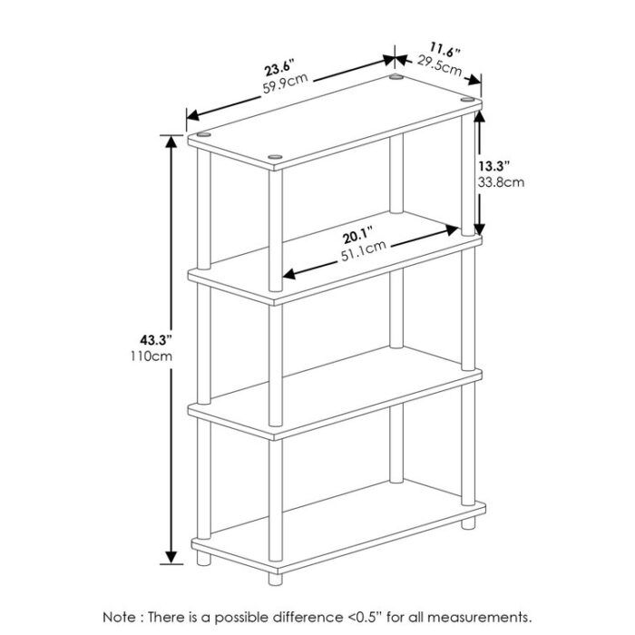 Johnston Etagere Bookcase - Chic Decora