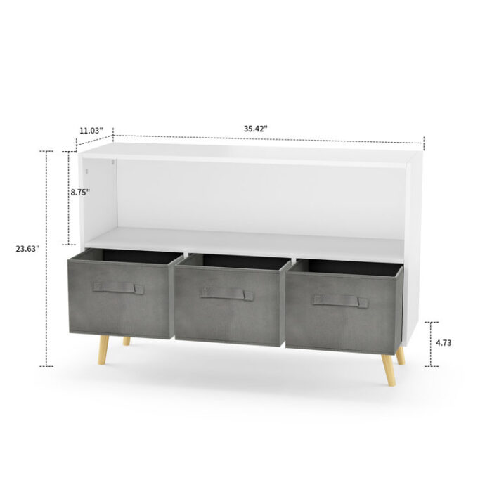 Judene Storage Bookcase - Chic Decora