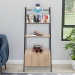 Jyelle Ladder Storage Bookcase - Chic Decora