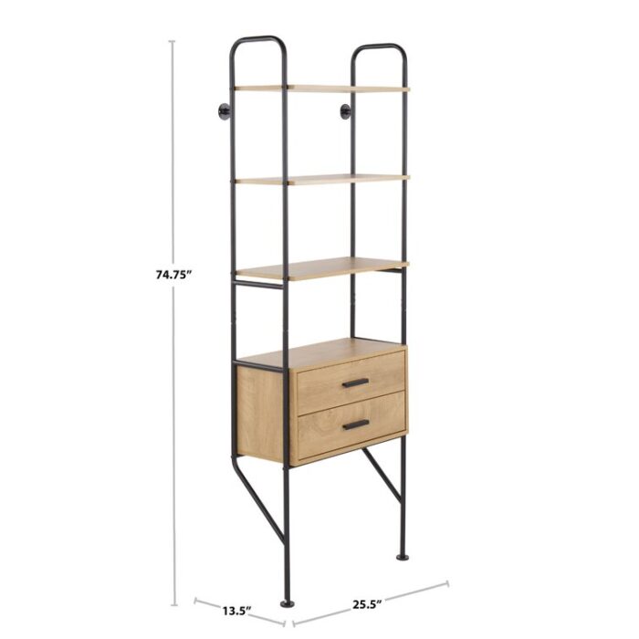 Kaed Storage Bookcase - Chic Decora