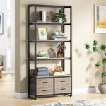 Kaltrina Etagere Storage Bookcase - Chic Decora