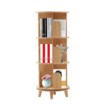 Kamaia 360Â° Rotating Bookshelf Bookcase Storage Shelf - Chic Decora