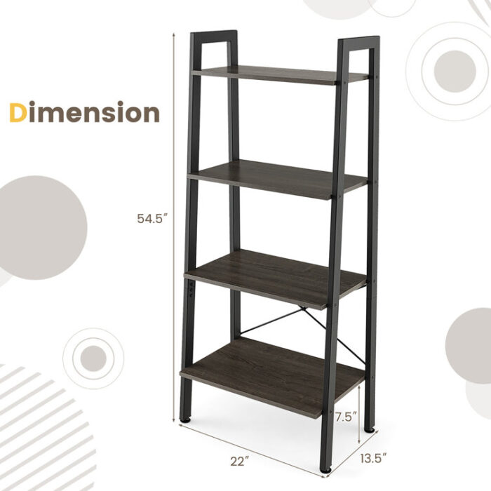 Kamm Ladder Bookcase - Chic Decora