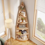 Karicia Corner Bookcase - Chic Decora