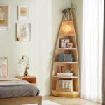 Karicia Corner Bookcase - Chic Decora