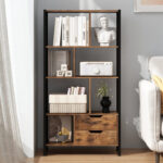 Katlain Geometric Storage Bookcase - Chic Decora