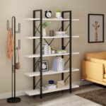 Kazys 71″H x 47″W Wood Etagere Bookcase - Chic Decora