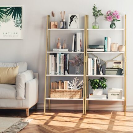 Duerr Corner Bookcase - Chic Decora