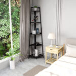 Kehlen Bookshelf, Corner Bookcase, Ladder Shelf - Chic Decora