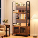 Kennethia Storage Bookcase - Chic Decora