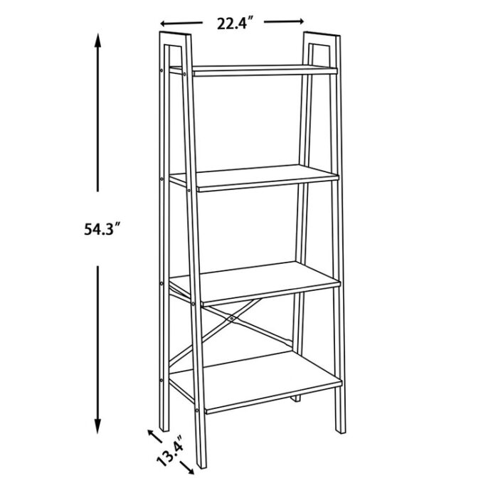 Khmbriel Ladder Bookcase - Chic Decora