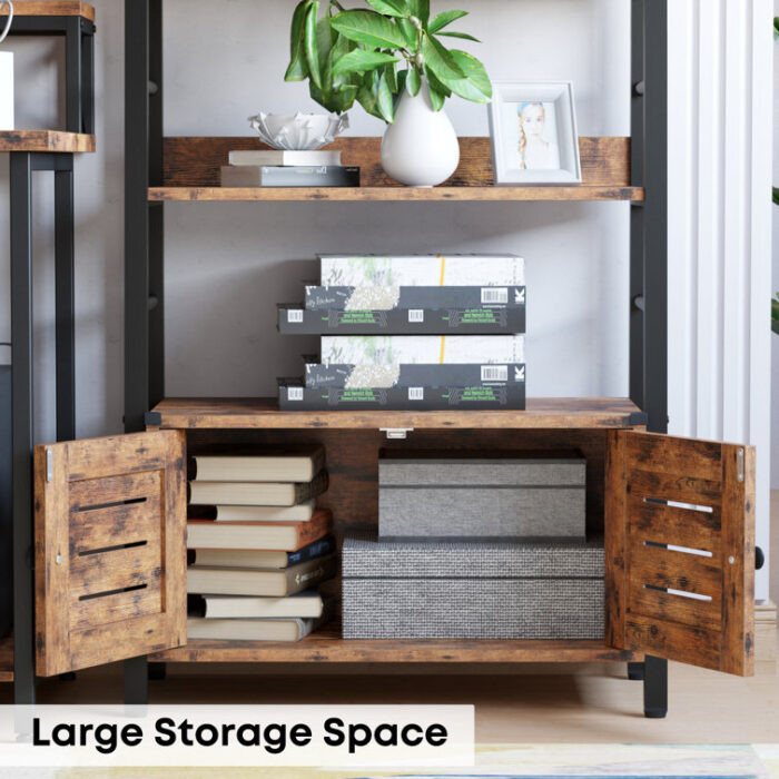 Kyesha Ladder Storage Bookcase - Chic Decora