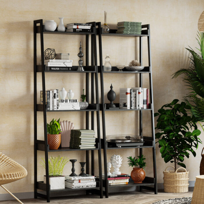 Ladder Bookcase - Chic Decora