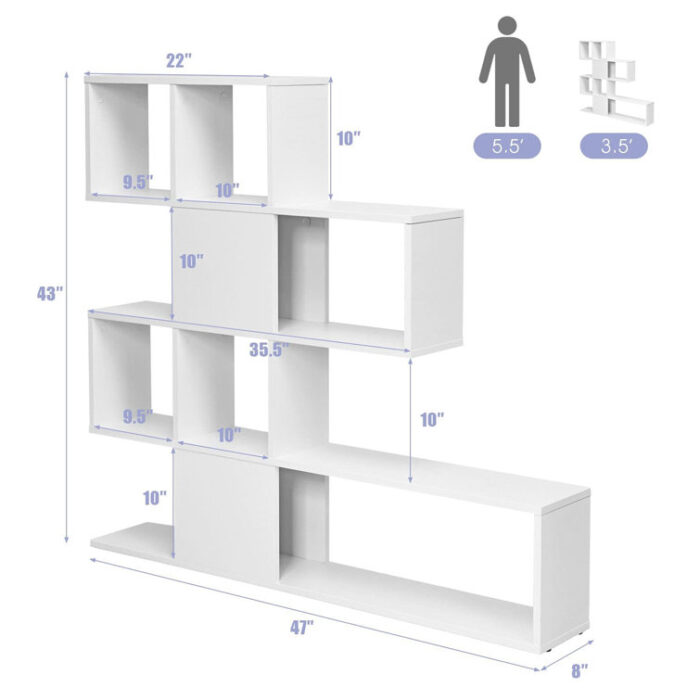 Ladder Bookcase - Chic Decora