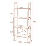 Ladder Bookcase - Chic Decora