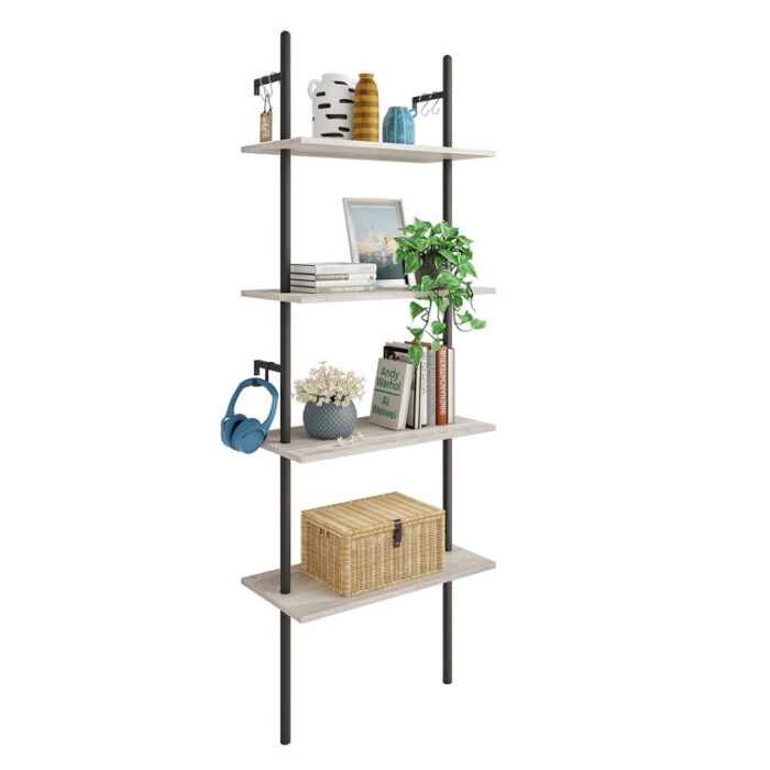 Ladder Bookcase - Chic Decora