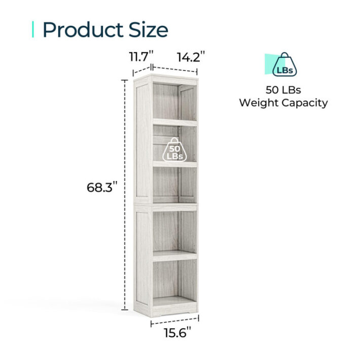 Laszlo Bookcase - Chic Decora