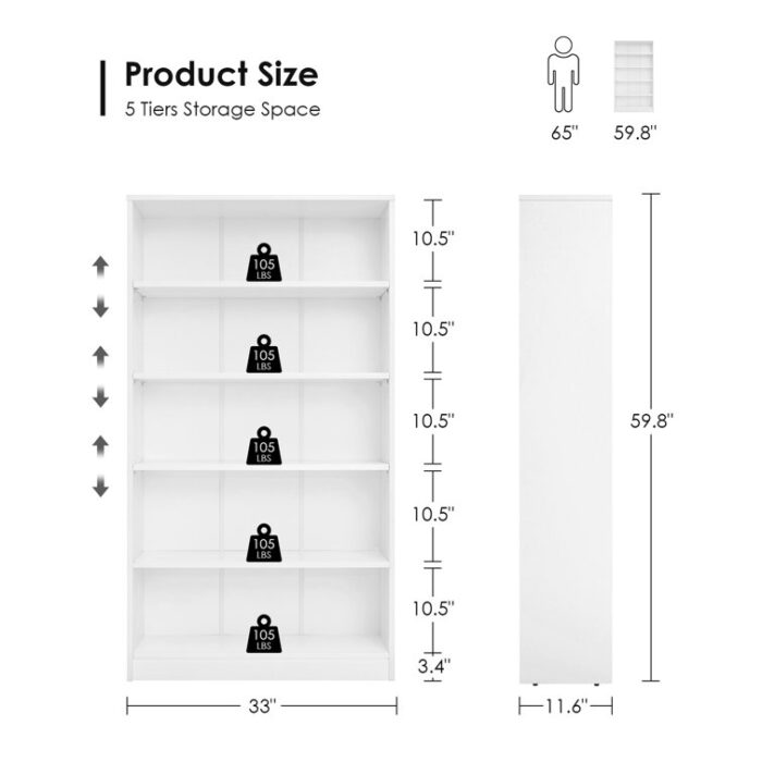 Latitude RunÂ® Gibney Standard Bookcase - Chic Decora