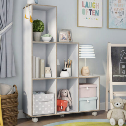 Corner Storage Bookcase - Chic Decora