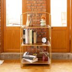 Lejon No Assembly Folding Etagere Bookcase - Chic Decora