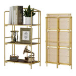 Lejon No Assembly Folding Etagere Bookcase - Chic Decora