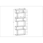 Levingston Geometric Bookcase - Chic Decora