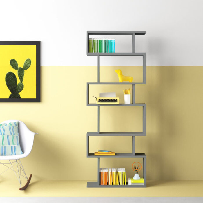 Levingston Geometric Bookcase - Chic Decora