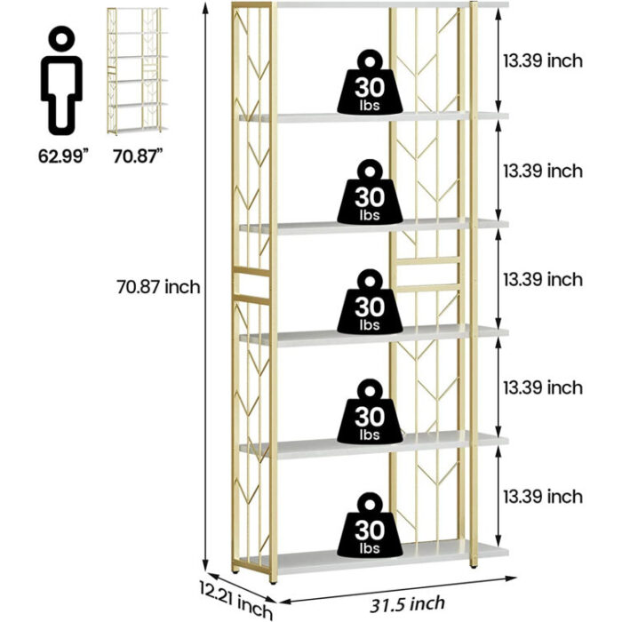 Lilica Bookcase - Chic Decora