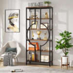 Linsly Etagere Bookcase - Chic Decora