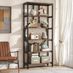 Linsly Etagere Bookcase - Chic Decora