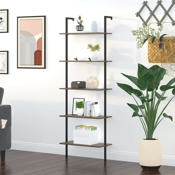 Loscoe Ladder Bookcase - Chic Decora