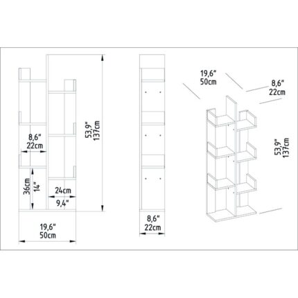 Luisa Bookcase - Chic Decora