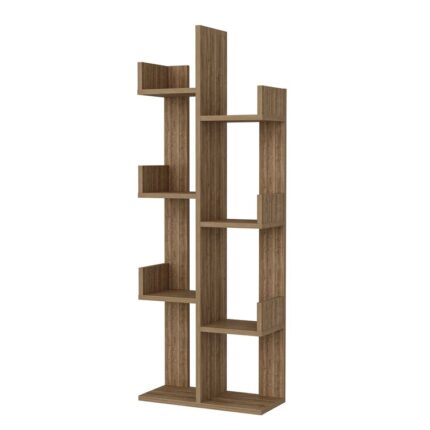 Aprie Corner Bookcase - Chic Decora