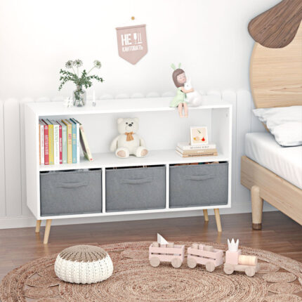 Corner Bookcase - Chic Decora