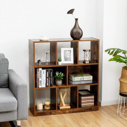 Macedonia Geometric Bookcase - Chic Decora